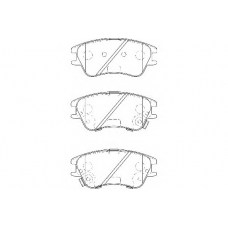 WBP24277A WAGNER LOCKHEED Комплект тормозных колодок, дисковый тормоз