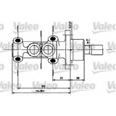 402251 VALEO Главный тормозной цилиндр