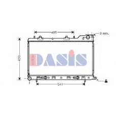 350024N AKS DASIS Радиатор, охлаждение двигателя