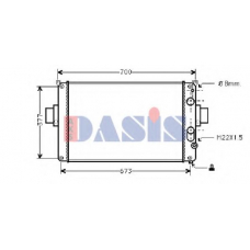 400580N AKS DASIS Радиатор, охлаждение двигателя