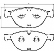 8DB 355 012-521 HELLA Комплект тормозных колодок, дисковый тормоз