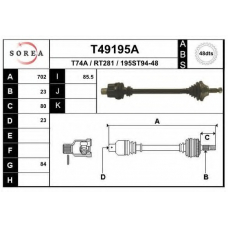 T49195A EAI Приводной вал