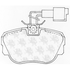 BP534 QH Benelux Комплект тормозных колодок, дисковый тормоз