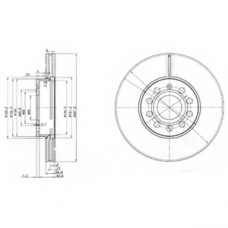 BG3833 DELPHI Тормозной диск