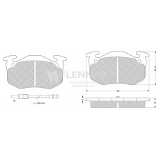 FB211399 FLENNOR Комплект тормозных колодок, дисковый тормоз