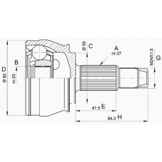 CVJ5292.10 OPEN PARTS Шарнирный комплект, приводной вал