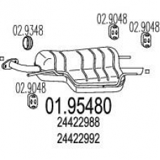 01.95480 MTS Глушитель выхлопных газов конечный