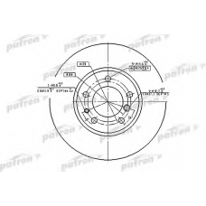 PBD2556 PATRON Тормозной диск