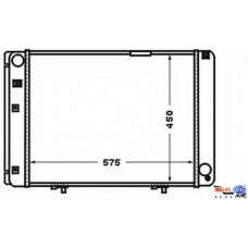 8MK 376 769-701 HELLA Радиатор, охлаждение двигателя