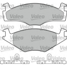 598124 VALEO Комплект тормозных колодок, дисковый тормоз