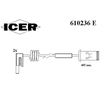 610236 E ICER Сигнализатор, износ тормозных колодок