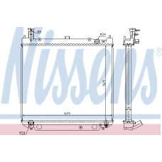 64857A NISSENS Радиатор, охлаждение двигателя
