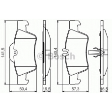 0 986 495 248 BOSCH Комплект тормозных колодок, дисковый тормоз