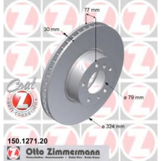 150.1271.20 ZIMMERMANN Тормозной диск