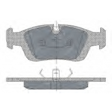 SP 164 PR SCT Комплект тормозных колодок, дисковый тормоз
