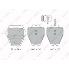 BD-1218 LYNX Bd-1218 колодки тормозные передние audi a6 3.7 99-05 / a8 2.5d-6.0 97-02