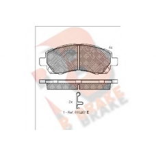 RB1318 R BRAKE Комплект тормозных колодок, дисковый тормоз