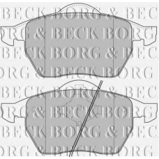 BBP1645 BORG & BECK Комплект тормозных колодок, дисковый тормоз