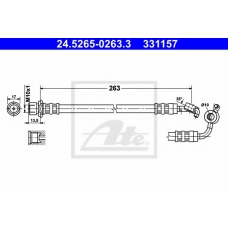 24.5265-0263.3 ATE Тормозной шланг