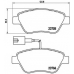 P 23 085 BREMBO Комплект тормозных колодок, дисковый тормоз