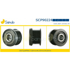 SCP90224.1 SANDO Ременный шкив, генератор