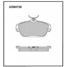 ADB0726 Allied Nippon Тормозные колодки