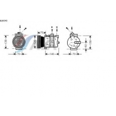 AUK043 AVA Компрессор, кондиционер