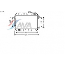 TO2009 AVA Радиатор, охлаждение двигателя