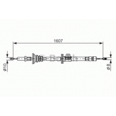 1 987 477 358 BOSCH Трос, стояночная тормозная система