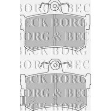 BBP1482 BORG & BECK Комплект тормозных колодок, дисковый тормоз