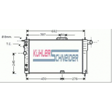 5200201 KUHLER SCHNEIDER Радиатор, охлаждение двигател