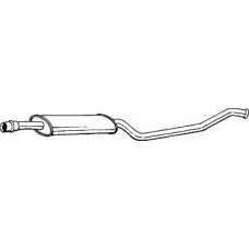 283-689 BOSAL Средний глушитель выхлопных газов