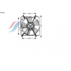 TO7529 AVA Вентилятор, охлаждение двигателя