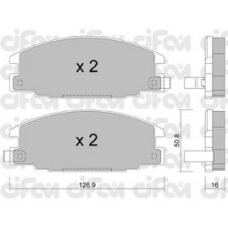 822-244-0 CIFAM Комплект тормозных колодок, дисковый тормоз