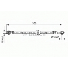 1 987 481 388 BOSCH Тормозной шланг