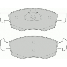 FD6846N NECTO Комплект тормозных колодок, дисковый тормоз