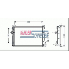 1700751 KUHLER SCHNEIDER Радиатор, охлаждение двигател