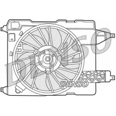DER23002 DENSO Вентилятор, охлаждение двигателя
