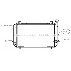 DNA2052 AVA Радиатор, охлаждение двигателя