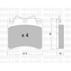 22-0163-0 METELLI Комплект тормозных колодок, дисковый тормоз