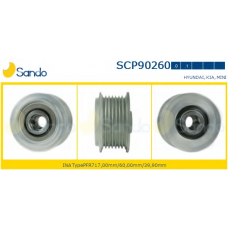 SCP90260.0 SANDO Ременный шкив, генератор
