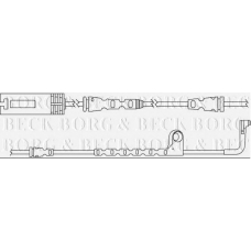 BWL3122 BORG & BECK Сигнализатор, износ тормозных колодок
