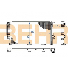 2108868 BEHR Radiator