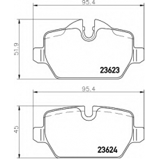 8DB 355 011-271 HELLA Комплект тормозных колодок, дисковый тормоз