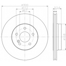 8DD 355 111-841 HELLA Тормозной диск