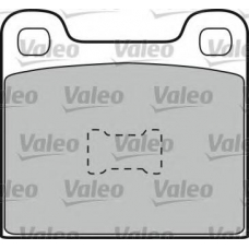 598098 VALEO Комплект тормозных колодок, дисковый тормоз