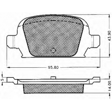 10579 BSF Комплект тормозных колодок, дисковый тормоз