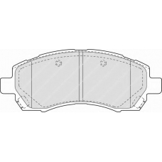 FDB1612 FERODO Комплект тормозных колодок, дисковый тормоз