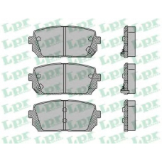 05P1416 LPR Комплект тормозных колодок, дисковый тормоз