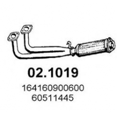 02.1019 ASSO Труба выхлопного газа